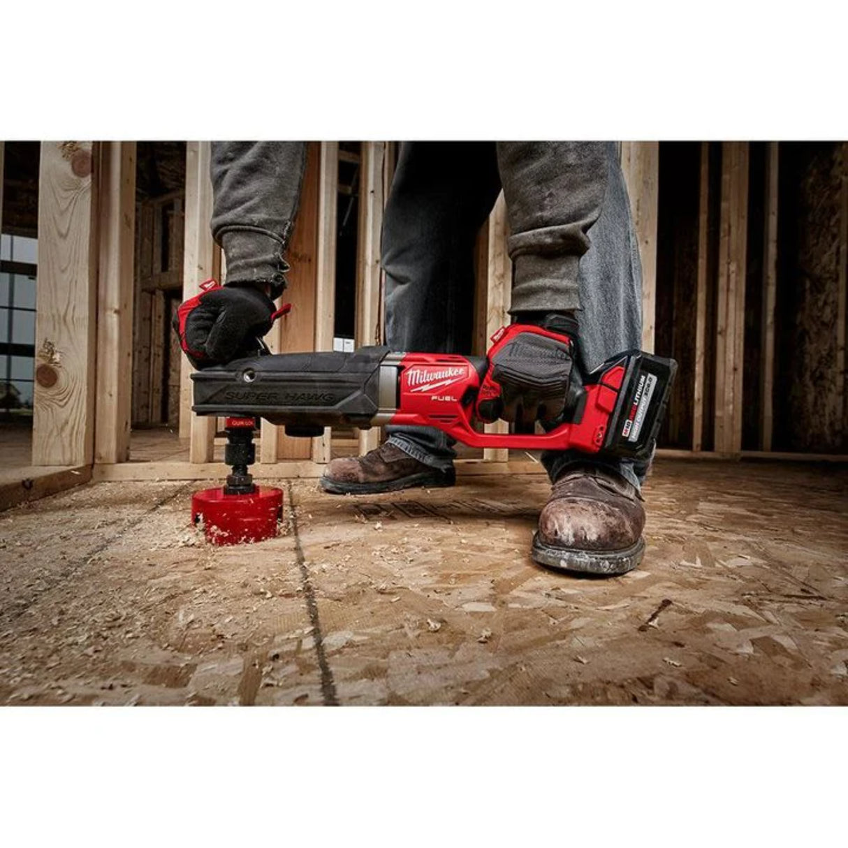 Milwaukee M18 FUEL Super Hawg Right Angle Drill with QUIK-LOK (Bare Tool)