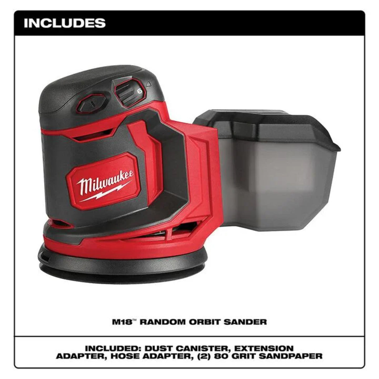 Milwaukee M18 Random Orbit Sander (Bare Tool)