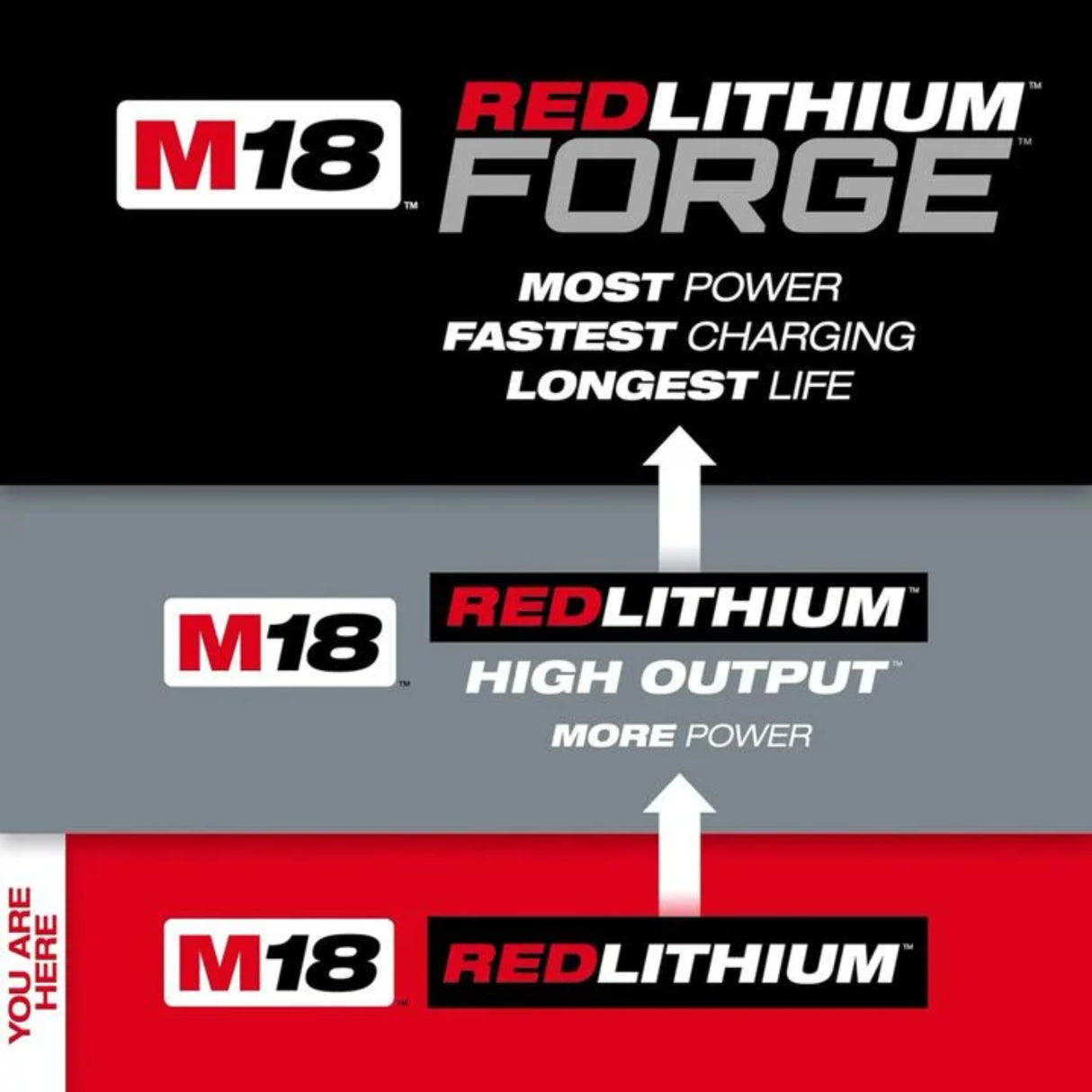 Milwaukee M18 REDLITHIUM XC 18V 5Ah Lithium Ion Power Tool Battery Pack with Fuel Indicator (2 Pack)