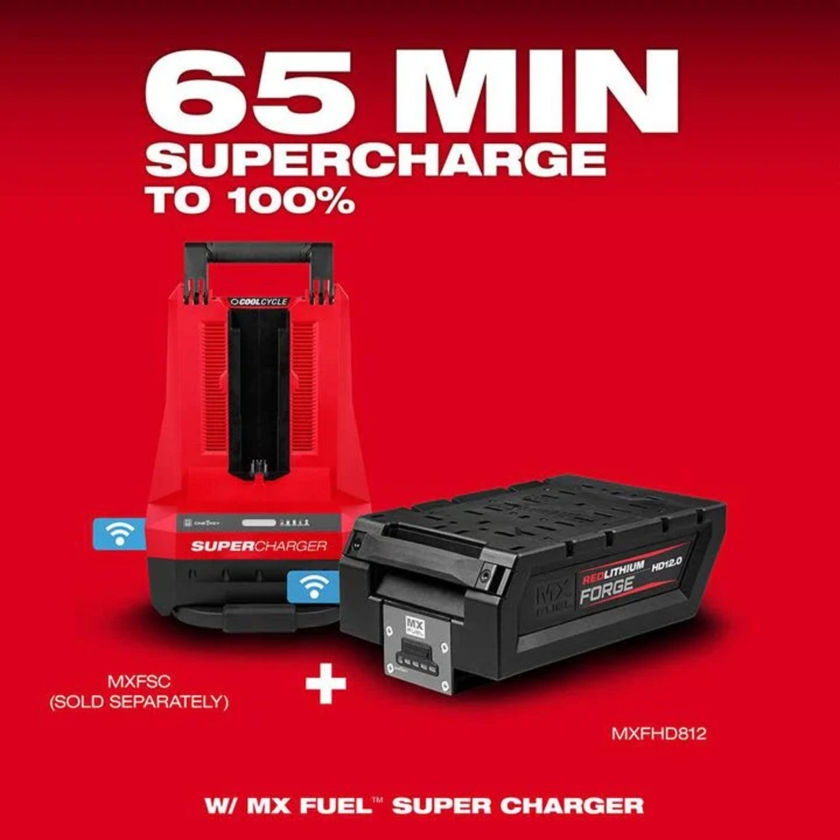 Milwaukee MX FUEL REDLITHIUM FORGE HD 72V 12Ah Lithium Ion Power Tool Battery Pack with Fuel Indicator