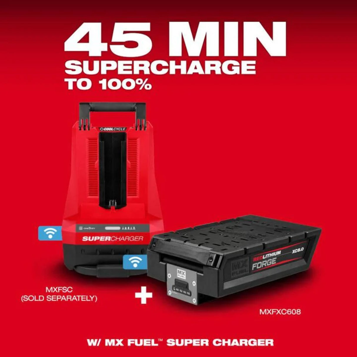 Milwaukee MX FUEL REDLITHIUM FORGE XC 72V 8Ah Lithium Ion Power Tool Battery Pack with Fuel Indicator