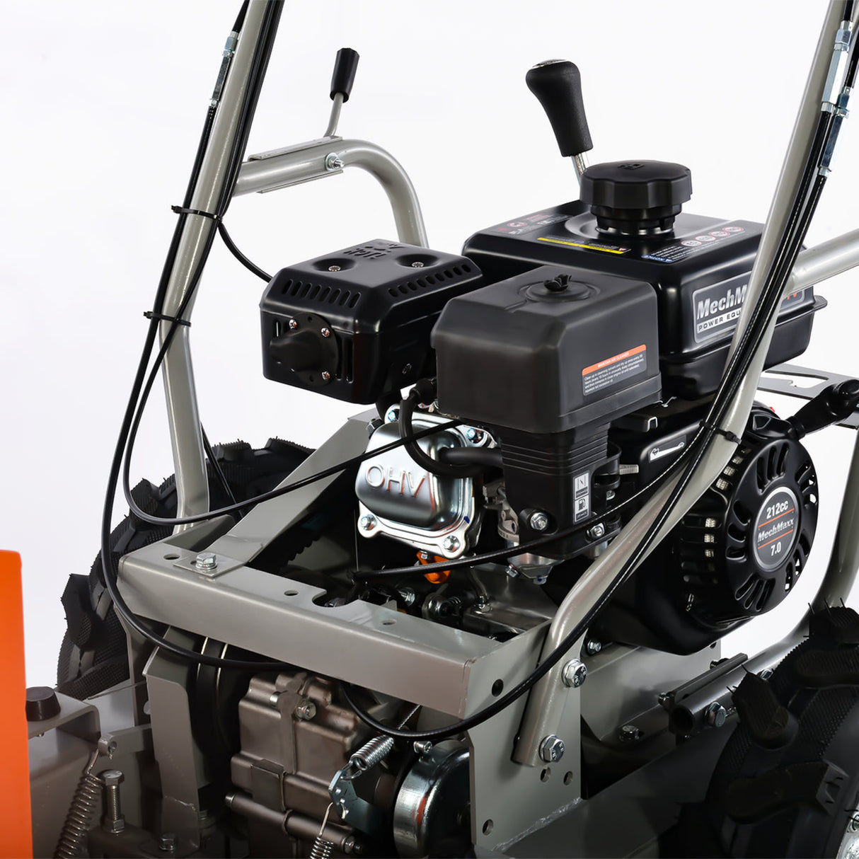 MechMaxx 660lb 7HP Gas Wheelbarrow Cart, 3F+1R Gearbox, T30