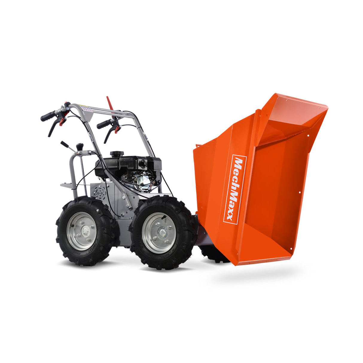 MechMaxx 660lb 7HP Gas Wheelbarrow Cart, 3F+1R Gearbox, T30