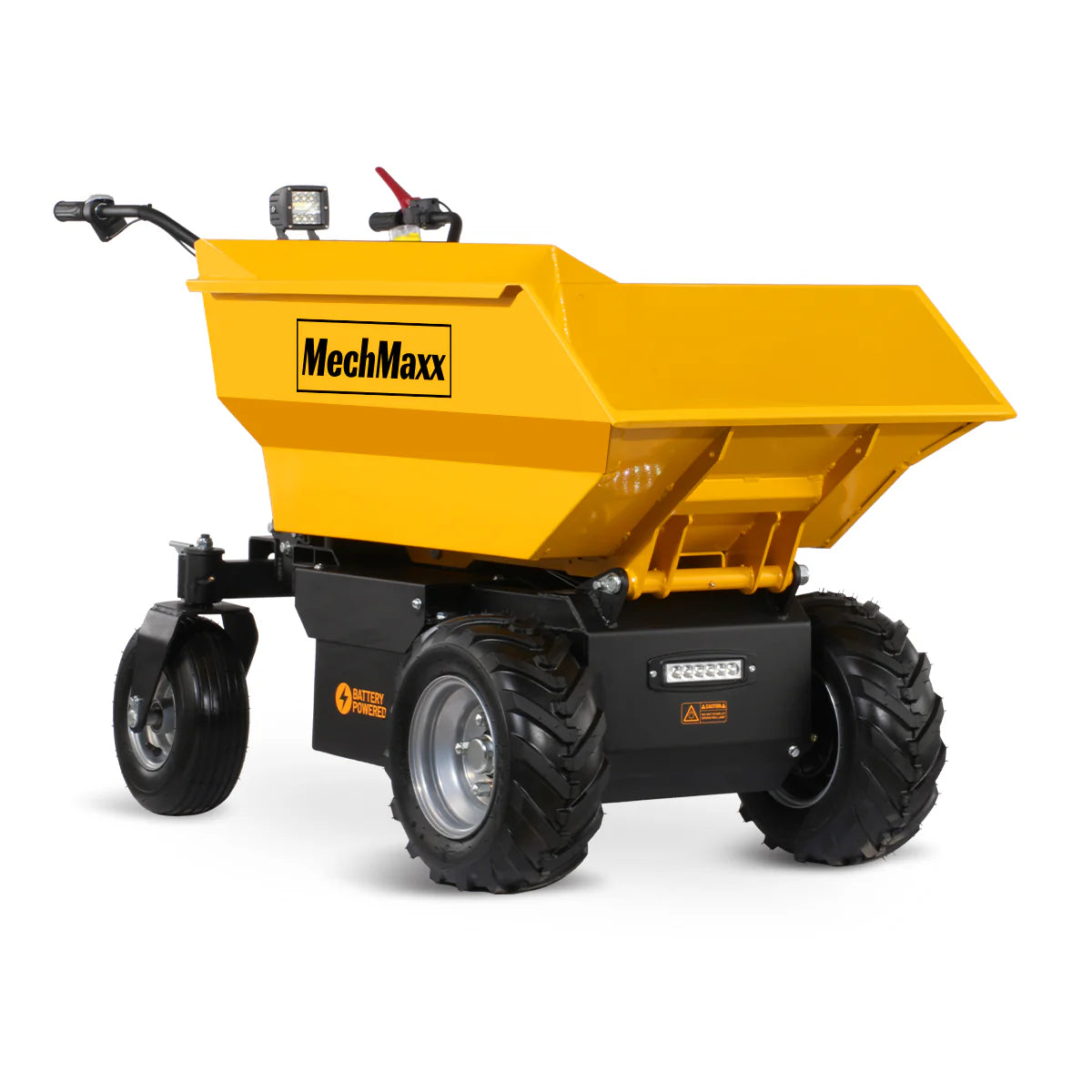 MechMaxx 1100lb 48V Battery Hydraulic Tipping Dump Cart, 1000W, EH50