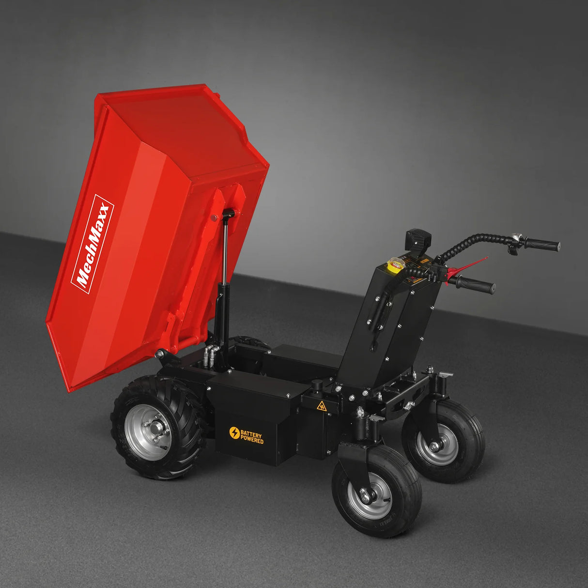 MechMaxx 1100lb 48V Battery Hydraulic Tipping Dump Cart, 1000W, EH50