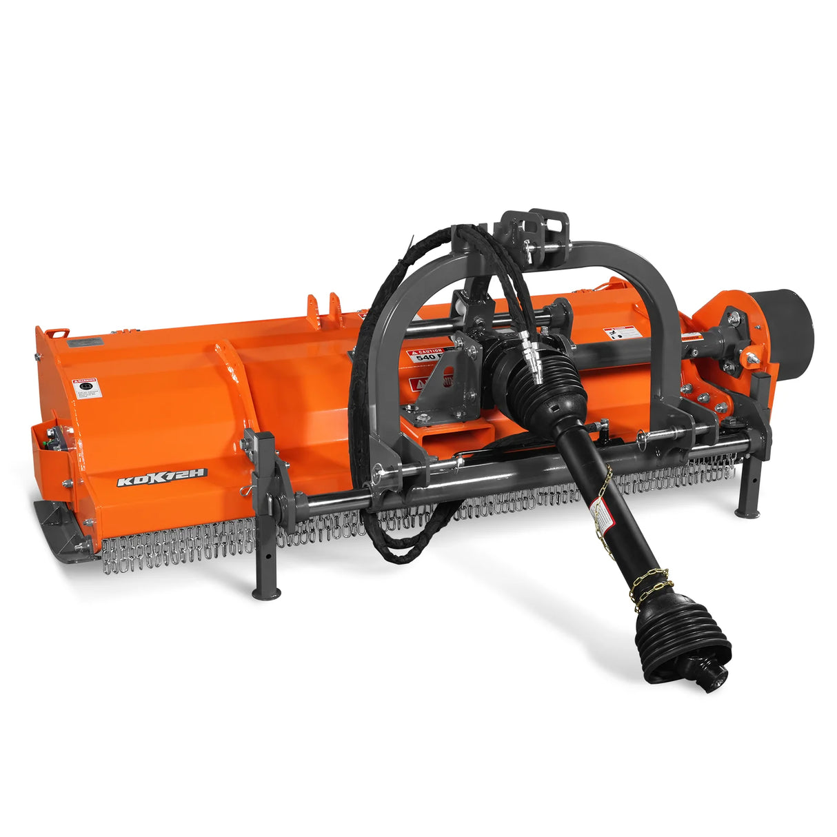 MechMaxx 72" Heavy Duty PTO Flail Mower, Hydraulic Side Shift, 50-75HP, KDK72H