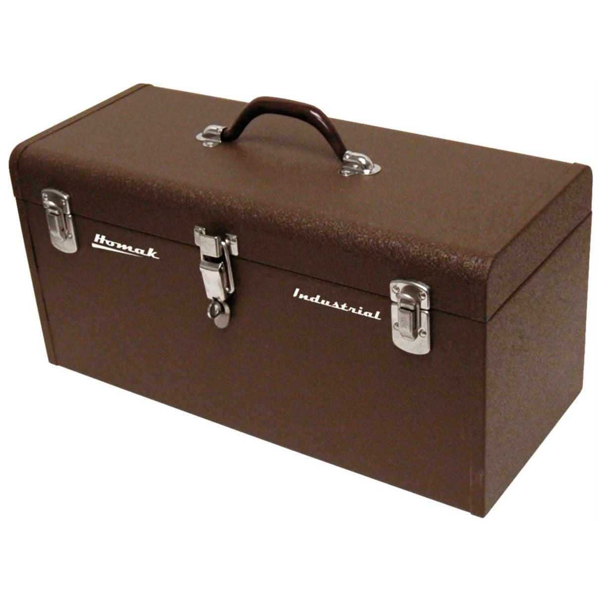 Homak 20" Industrial Steel Toolbox — 21-Gauge, Removable Steel Tray, Padlockable