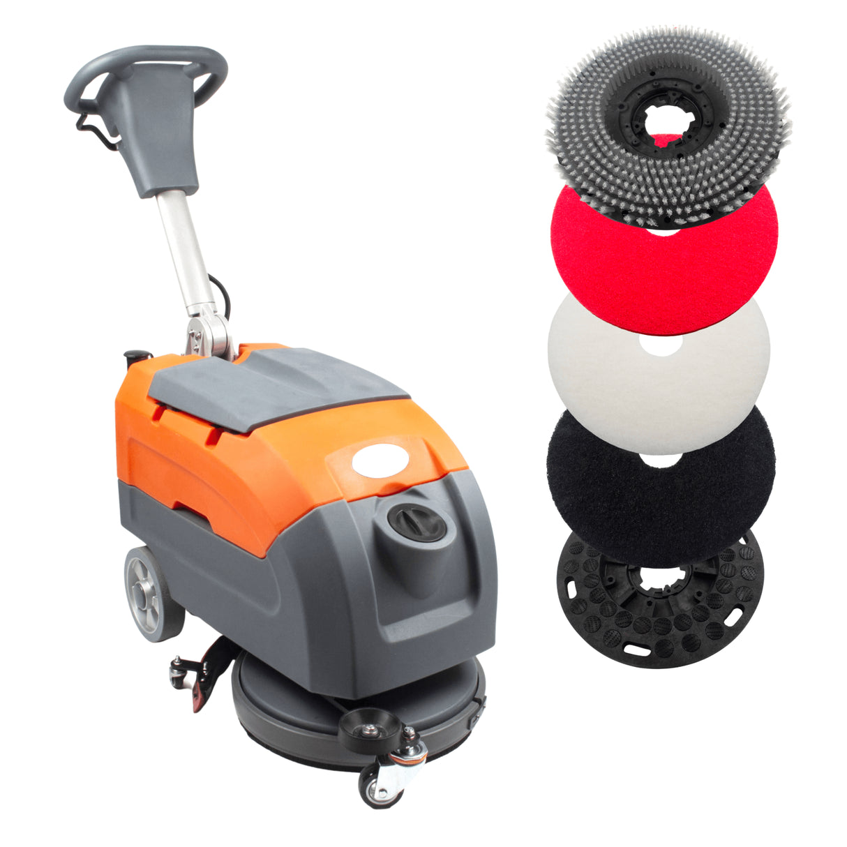 Sunmax RT35 17" Walk-Behind Floor Scrubber, 19000 sqft/h, with Anti-Collision Wheel