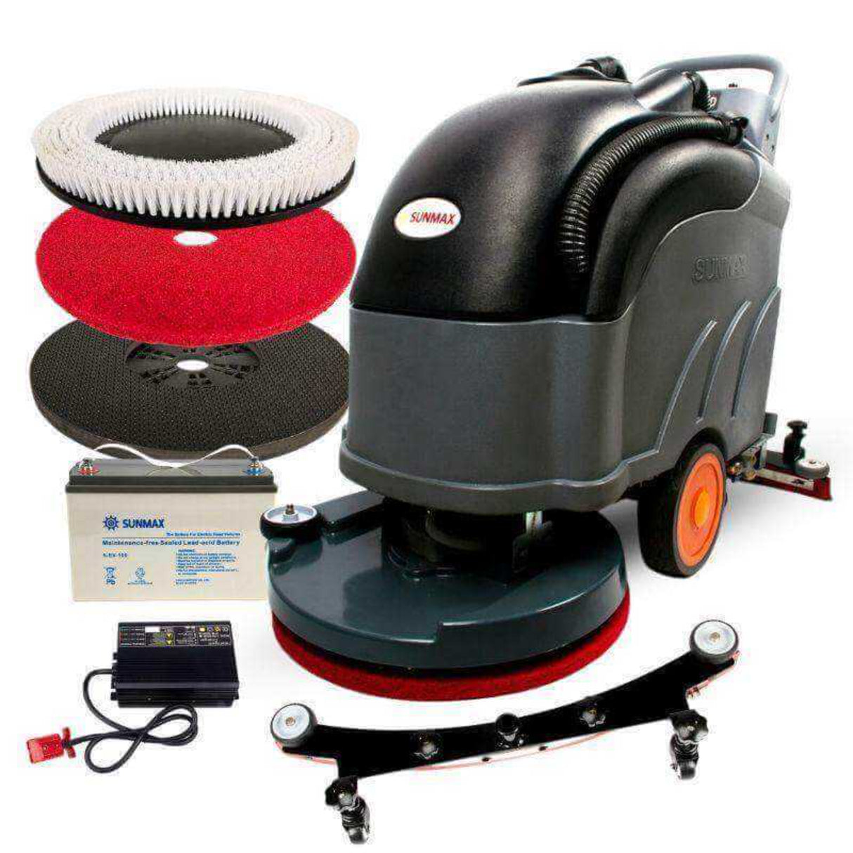 Sunmax RT50D Self-Propelled Floor Scrubber, 22" Cleaning Path, 36,000 sq. ft./hr