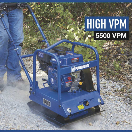 Powerhorse 52313 Plate Compactor Single-Direction 212cc
