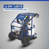 Powerhorse 115177 Hot Water Pressure Washer 3,600 PSI 2.6 GPM
