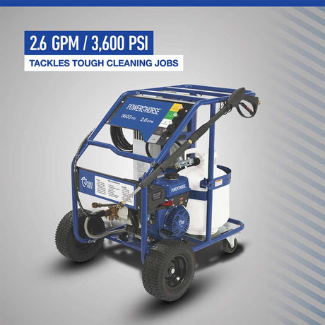 Powerhorse 115177 Hot Water Pressure Washer 3,600 PSI 2.6 GPM