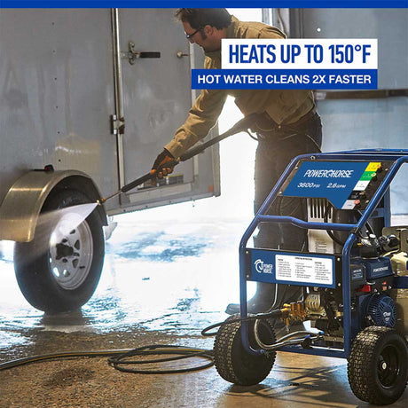 Powerhorse 115177 Hot Water Pressure Washer 3,600 PSI 2.6 GPM