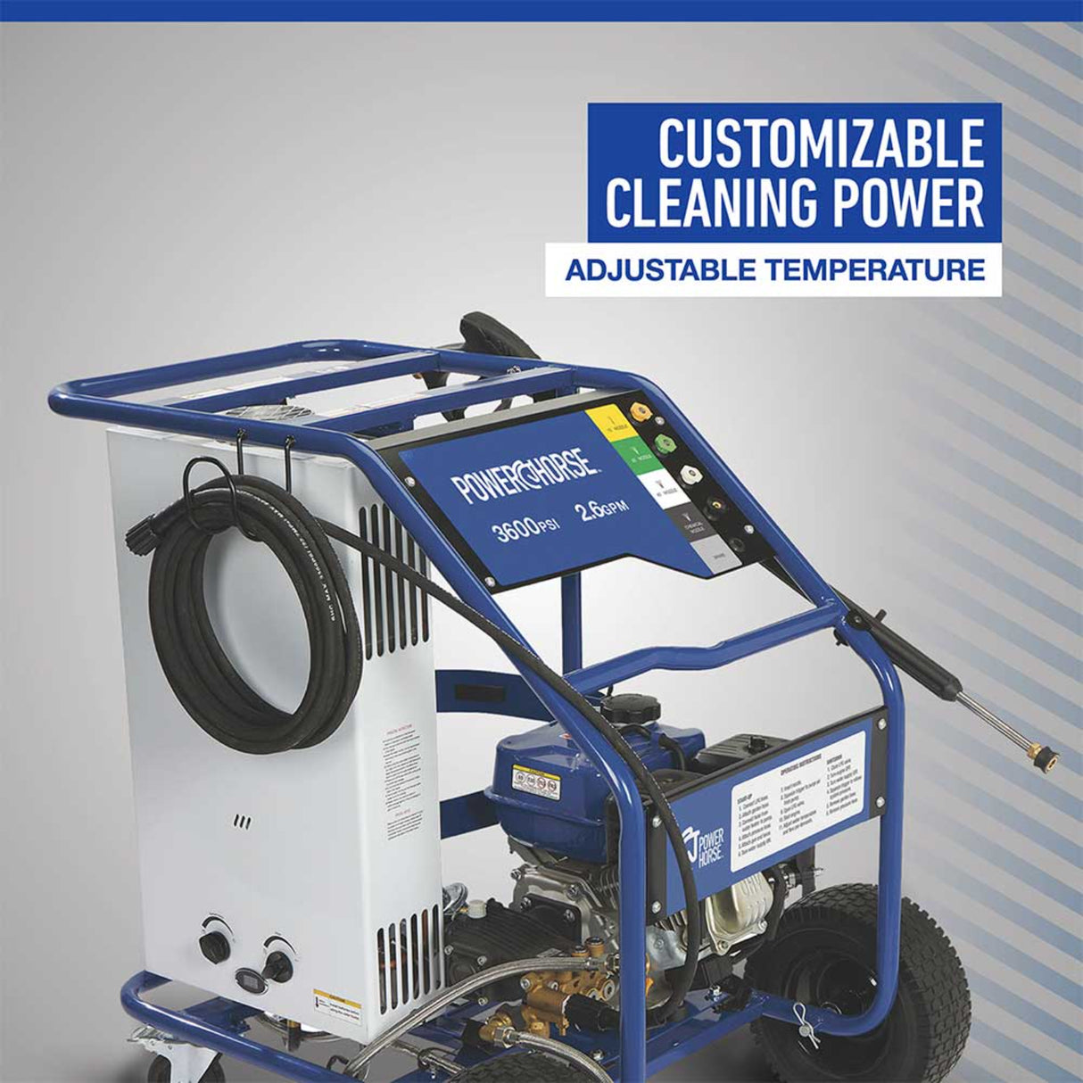 Powerhorse 115177 Hot Water Pressure Washer 3,600 PSI 2.6 GPM
