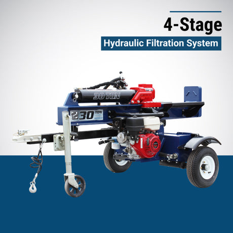 Iron & Oak BHVH3018GXT 30 Ton Vertical Horizontal Log Splitter Torsion Axle