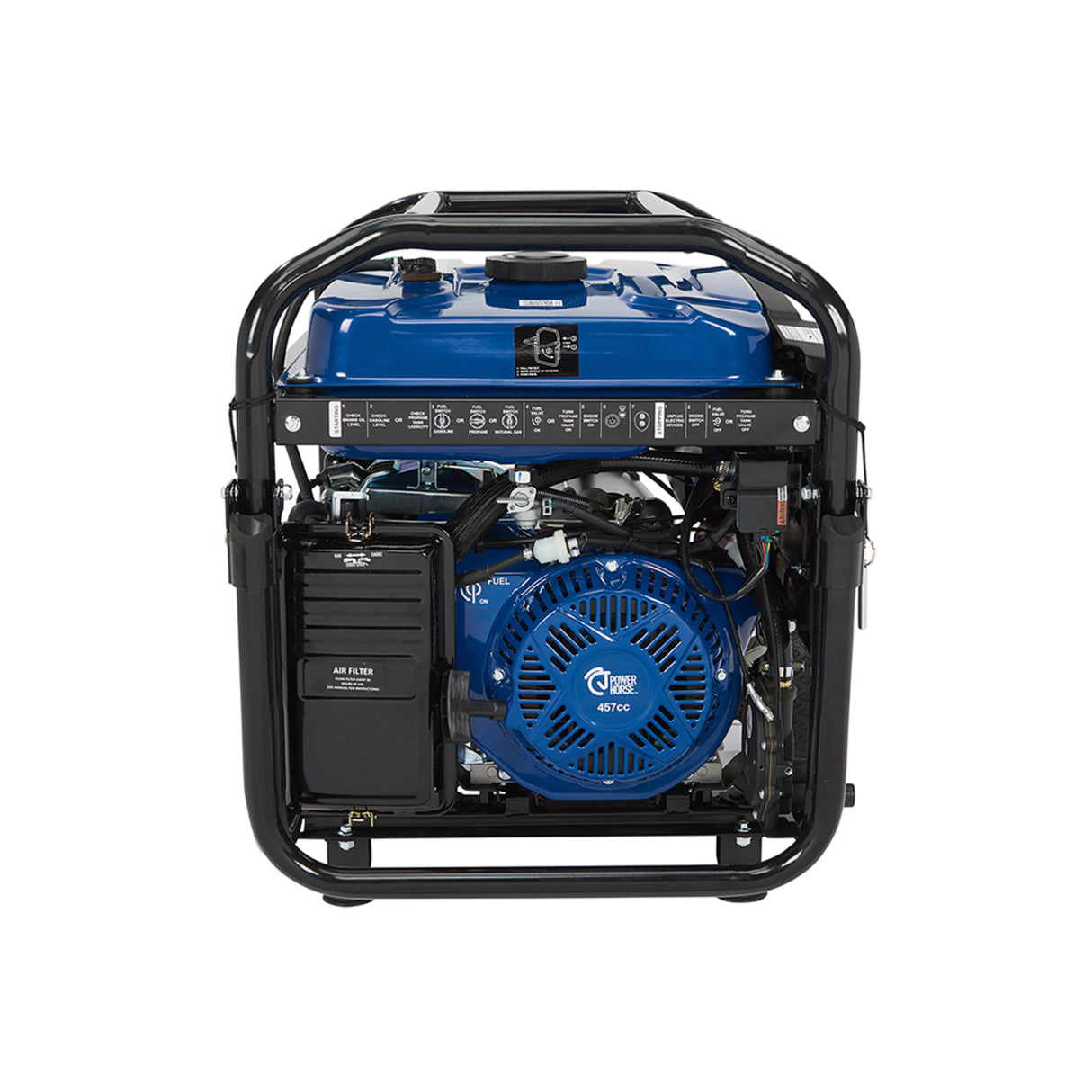 Powerhorse 6075695 Generator Tri Fuel 12,500 Surge Watt Electric Start