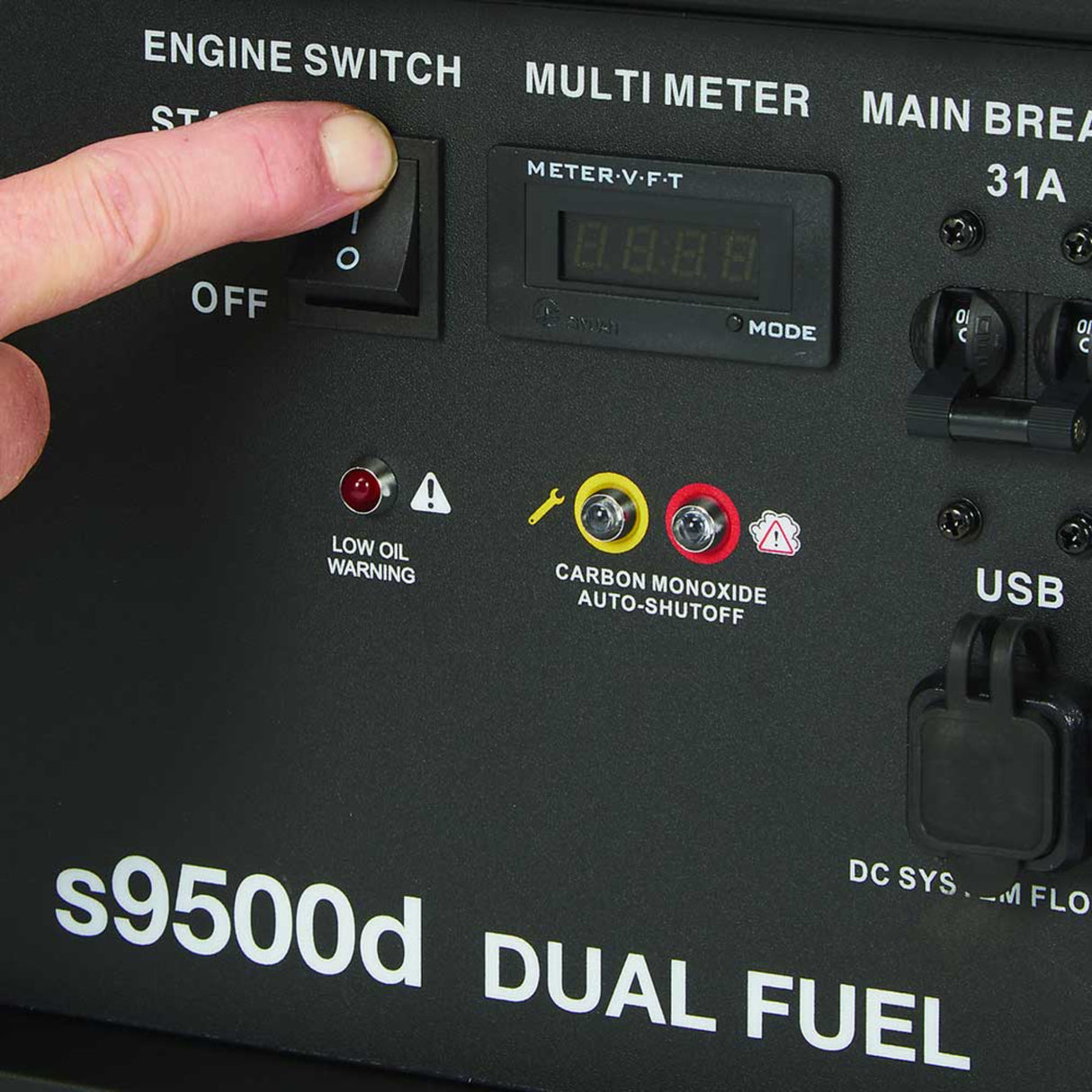 Powerhorse 6075652 Generator Dual Fuel 9,500 Surge Watt Electric Start