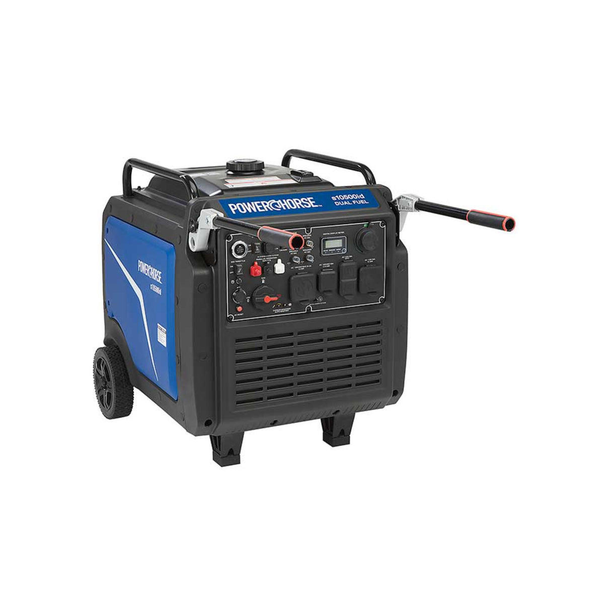 Powerhorse 6075661 Inverter Generator, Dual Fuel 10500 Surge Watts, 8300 Rated Watts
