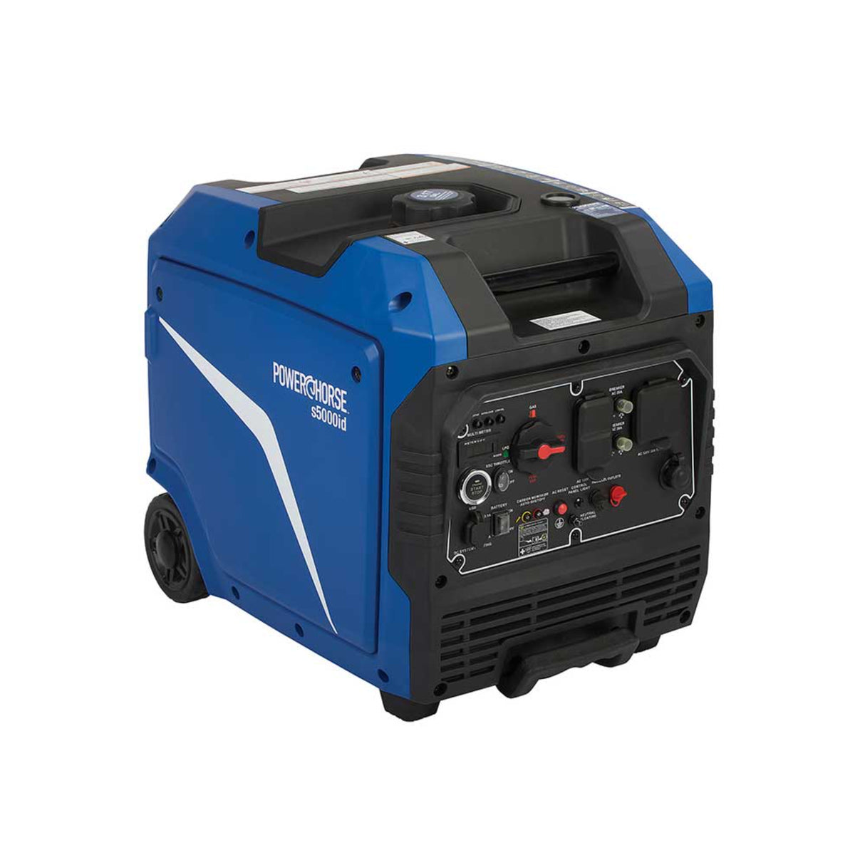 Powerhorse 6075679 Inverter Generator Dual Fuel, 5000 Surge Watts Electric Start