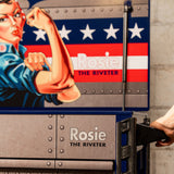 SUNEX Rosie the Riveter 39" 6-Drawer Premium Service Cart, 600 lb Capacity