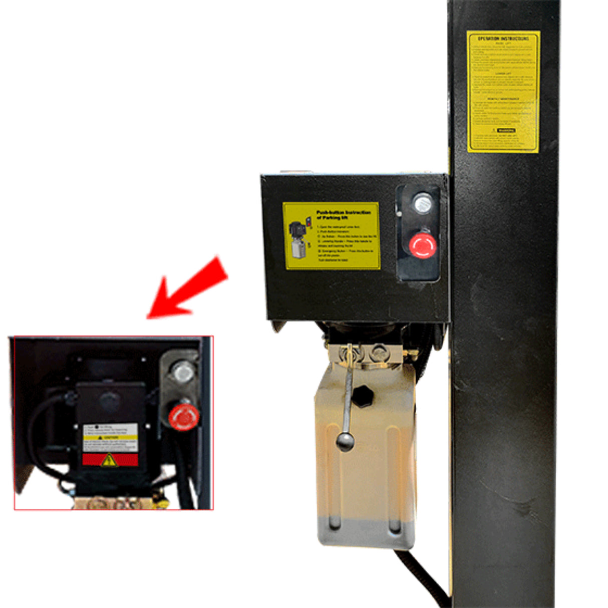 AMGO 408-P 8,000 lb 4-Post Parking Lift Deluxe Storage Model