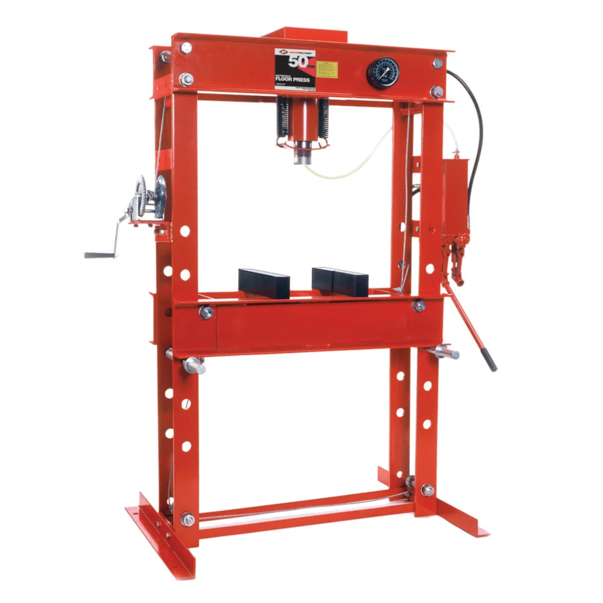 AFF 50-Ton Heavy-Duty Floor Shop Press with Multi-Position Bed
