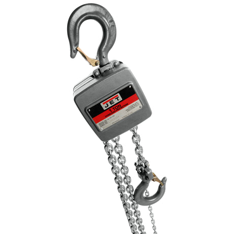 JET AL100-100-30 1-Ton Aluminum Hand Chain Hoist, 30' Lift