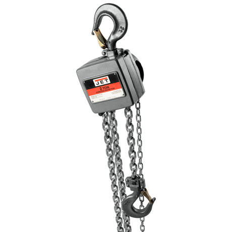 JET AL100-200-20 2-Ton Aluminum Hand Chain Hoist, 20' Lift