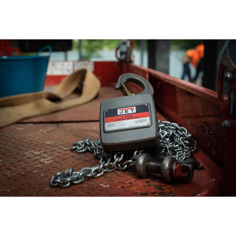JET AL100-200-20 2-Ton Aluminum Hand Chain Hoist, 20' Lift