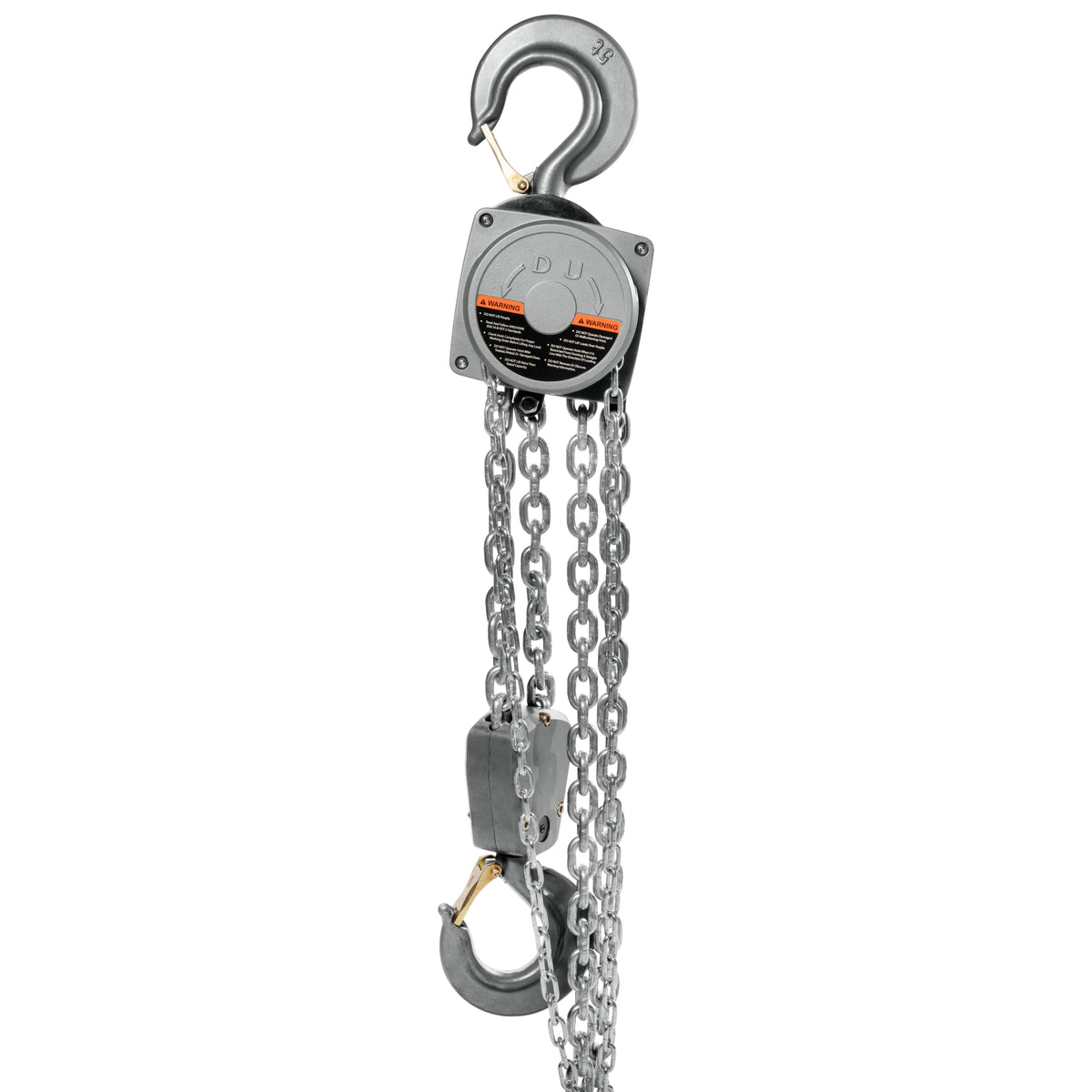 JET AL100-500-10 5-Ton Aluminum Hand Chain Hoist, 10' Lift