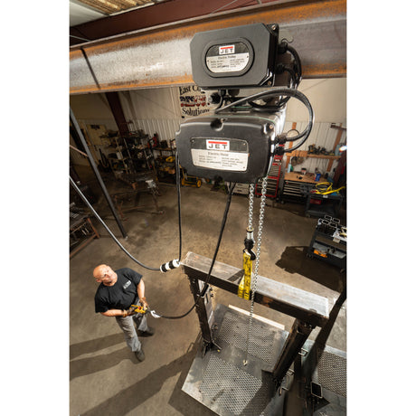 JET TS500-460-020 5-Ton Two-Speed Electric Chain Hoist, 3Ph, 20' Lift