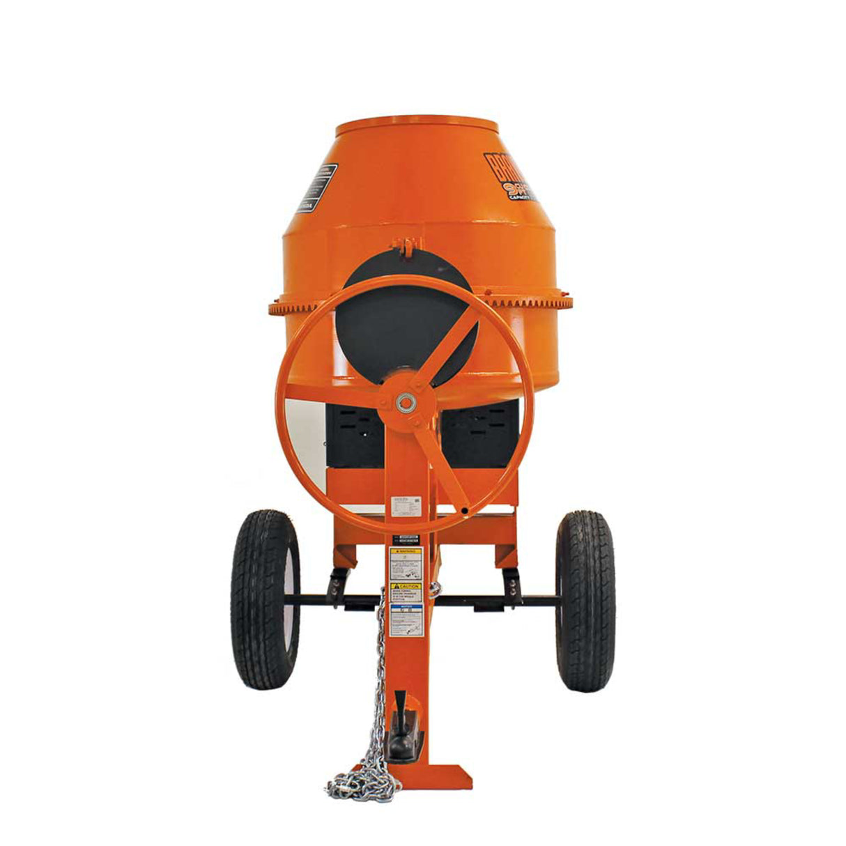 Brave Pro 9 Cu Ft Concrete Mixer Honda GX270 Gas Steel Drum