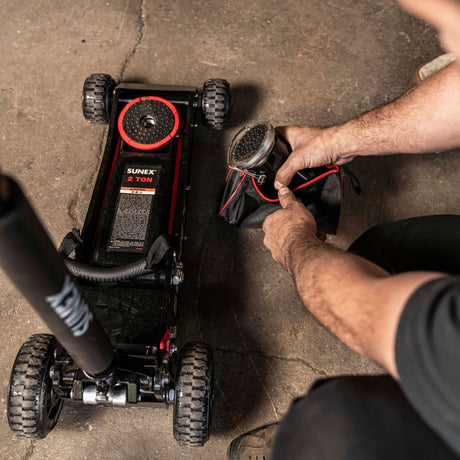 SUNEX 6602RJ 2-Ton Big Wheel Jack