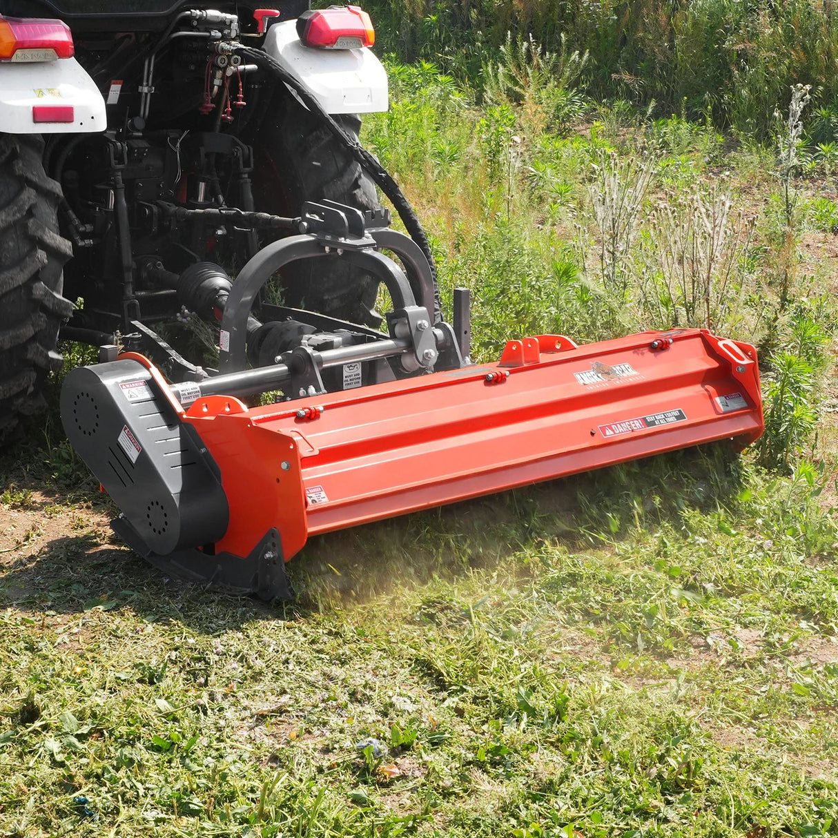 MechMaxx 72" Heavy Duty PTO Flail Mower, Hydraulic Side Shift, 50-75HP, KDK72H