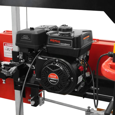 MechMaxx 22" Gas-Powered Portable Sawmill with 224cc 7HP DUCAR Engine