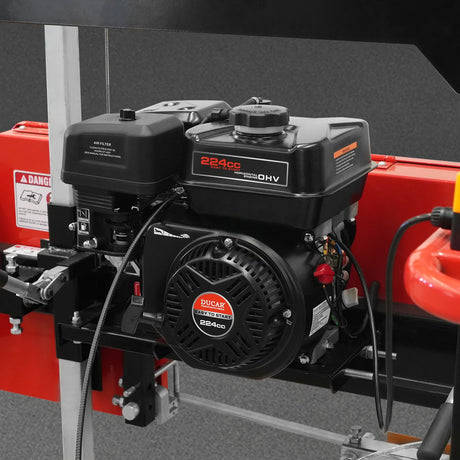 MechMaxx 22" Gas-Powered Portable Sawmill with 224cc 7HP DUCAR Engine