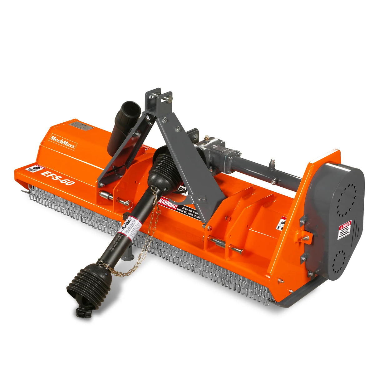 MechMaxx 60" Light-Duty PTO Flail Mower, 3-Point, 15-35HP, EFS60