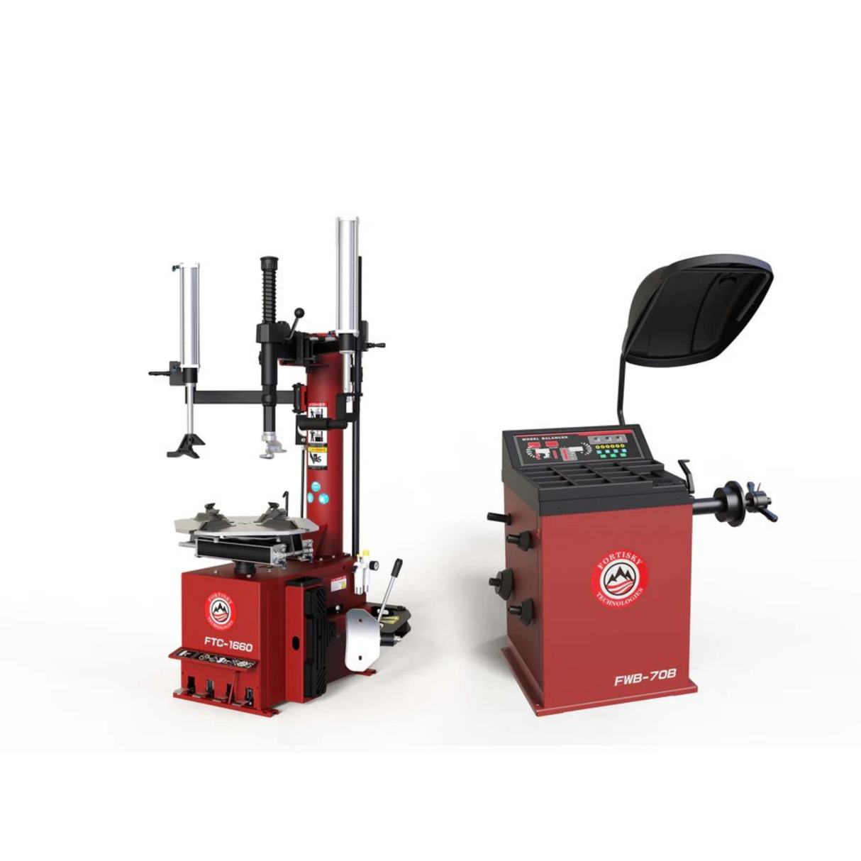 Fortisky Tire Changer 2.0HP Stronger Motor & Wheel Balancer Combo 1660-70B