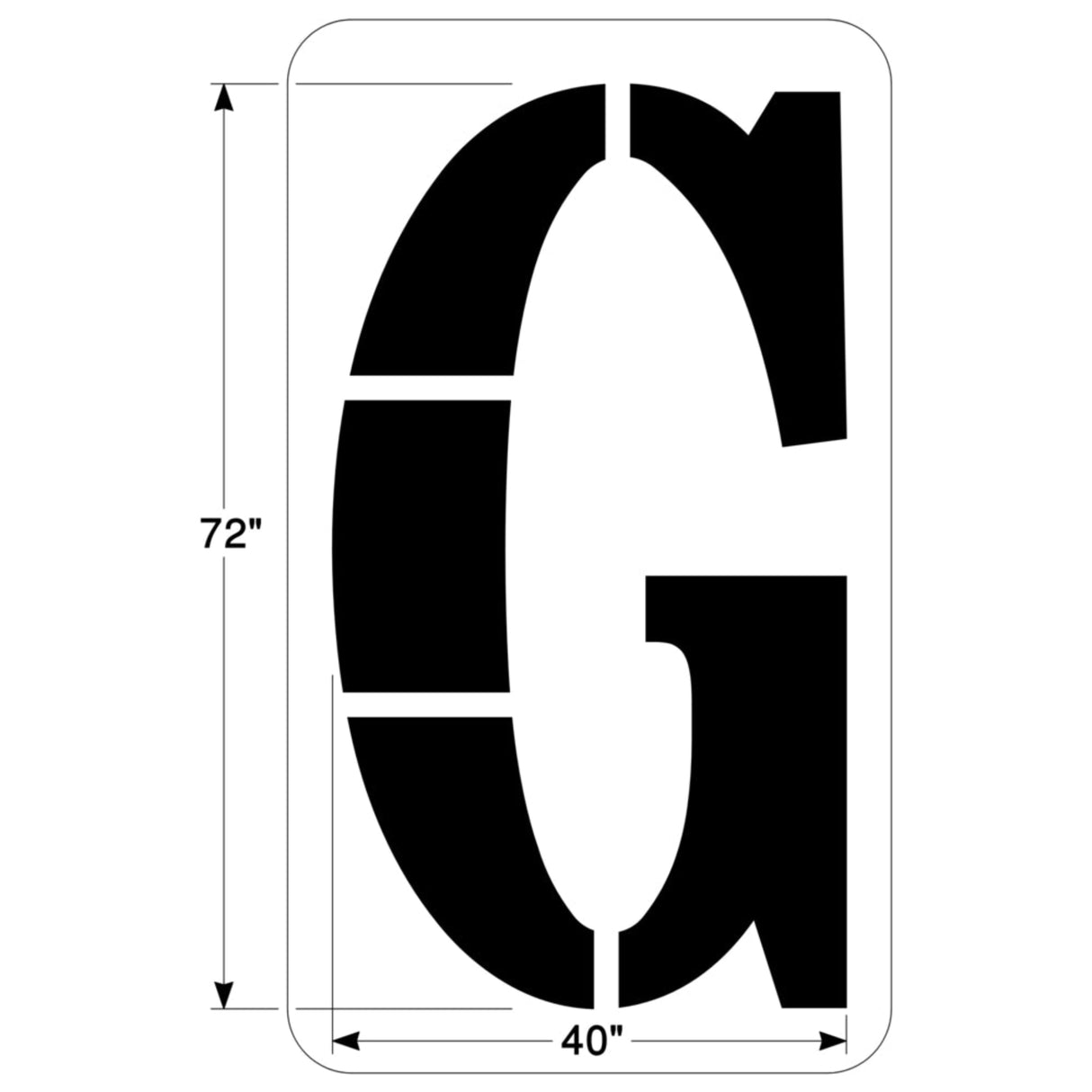 Newstripe 72″ Football Field G Stencil