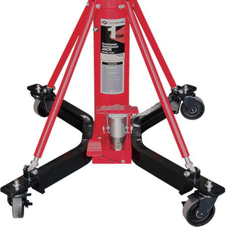 AFF 2,000-lb Manual Hydraulic Telescoping Transmission Jack with Adjustable Saddle