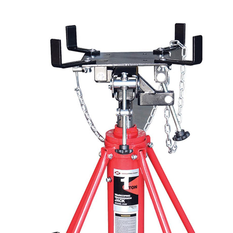 AFF 2,000-lb Manual Hydraulic Telescoping Transmission Jack with Adjustable Saddle