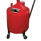 AFF 18-Gallon Waste Oil Drain with Metal Trolley & 16.5" Funnel