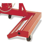 AFF 1,500-lb Heavy-Duty Hydraulic Wheel Dolly with Adjustable Lift Arms
