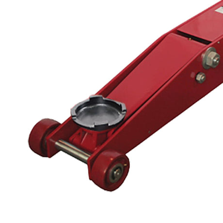 AFF 5-Ton Air/Hydraulic Long-Chassis Service Jack with Foot-Operated Pump