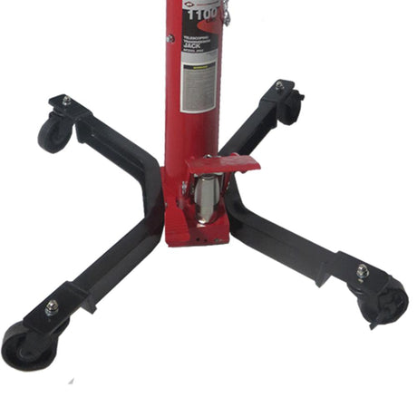 AFF 1,100-lb Manual Hydraulic Telescoping Transmission Jack with Adjustable Saddle