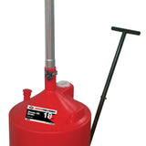 AFF 18-Gallon Waste Oil Drain with Metal Trolley & 16.5" Funnel
