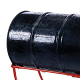 AFF 55-Gallon Steel Drum Cradle with 4 Wheels, 660-lb Capacity