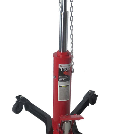 AFF 1,100-lb Manual Hydraulic Telescoping Transmission Jack with Adjustable Saddle