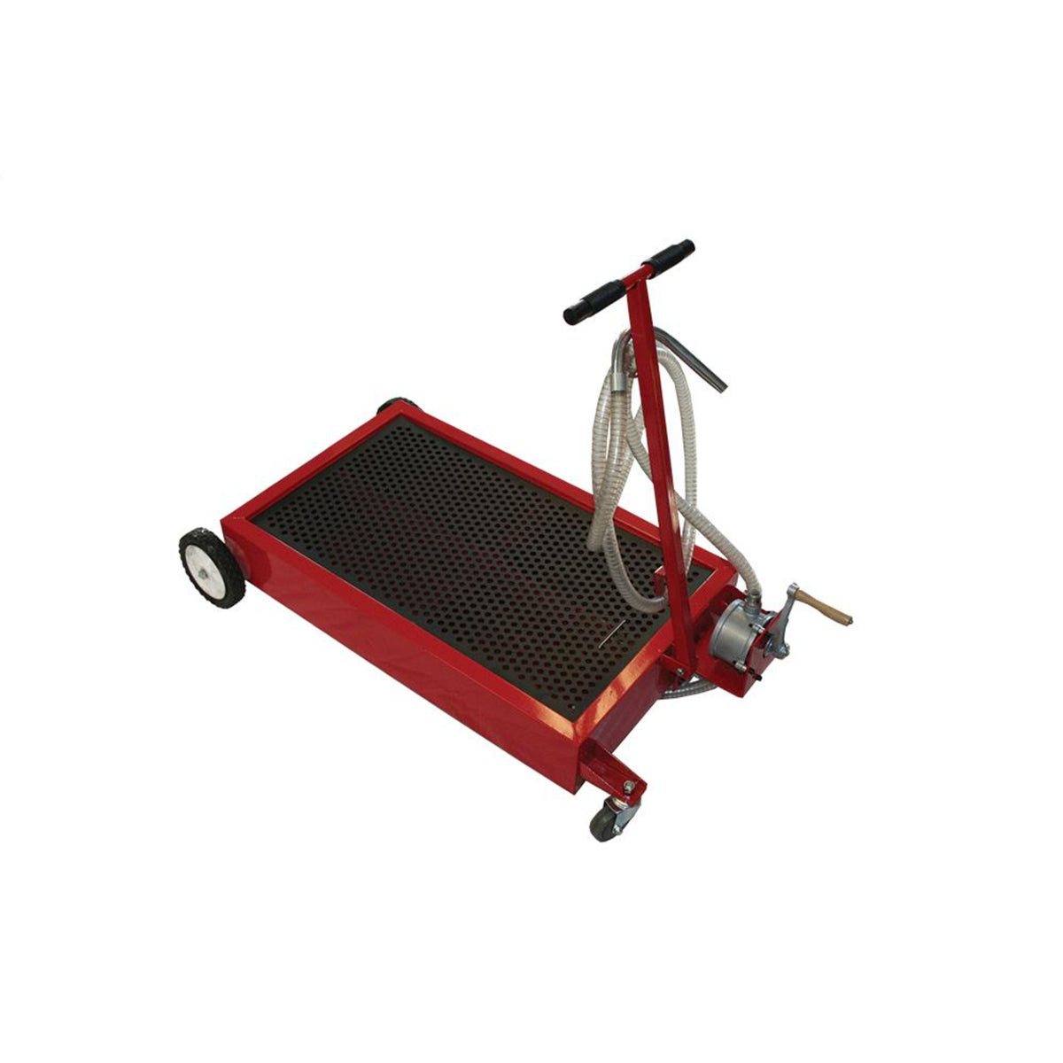 AFF 15-Gallon Low-Profile Waste Oil Drain with Rotary Hand Pump