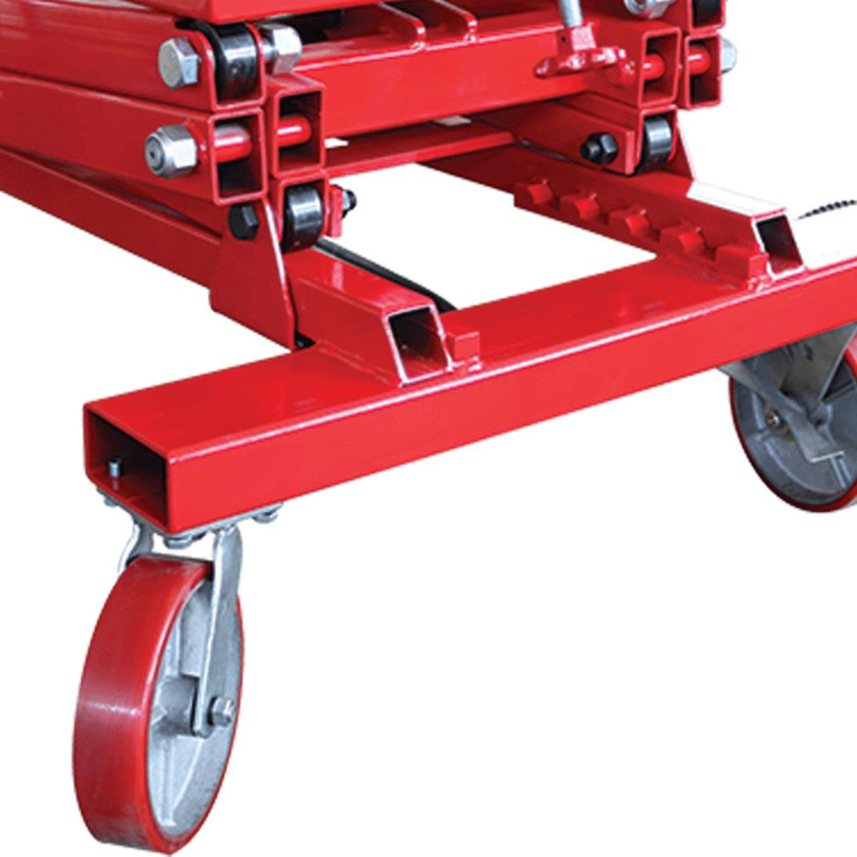 AFF 2,500-lb Powertrain Lift Table with Air Assist Foot Pump